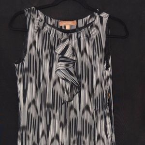 Ellen Tracy Dress Size 2 6 Sleeveless Black Blue